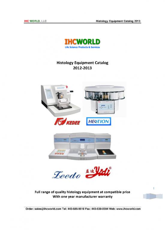 picture_Instruments Used In Histopathology Pdf 89889 | Ihc World Histology Equipment Catalog