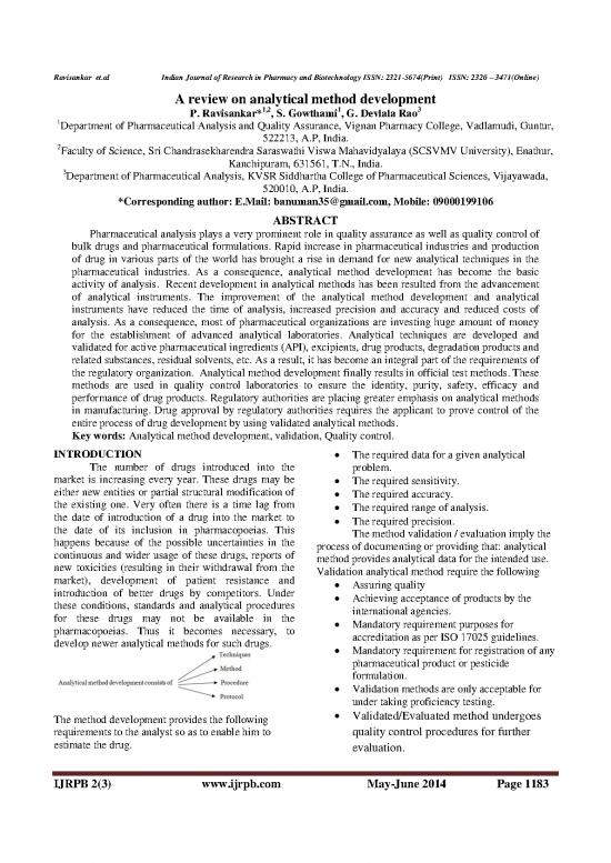 picture Thermal Analysis Pdf 89932 | Ijrpb 2(3) 9 Ravisankar 2 1183 1195