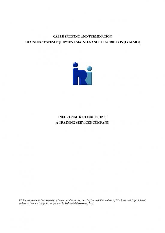 picture1_Construction Equipment Pdf 89957 | Iri Em 19 Cabel Splicing   Termination