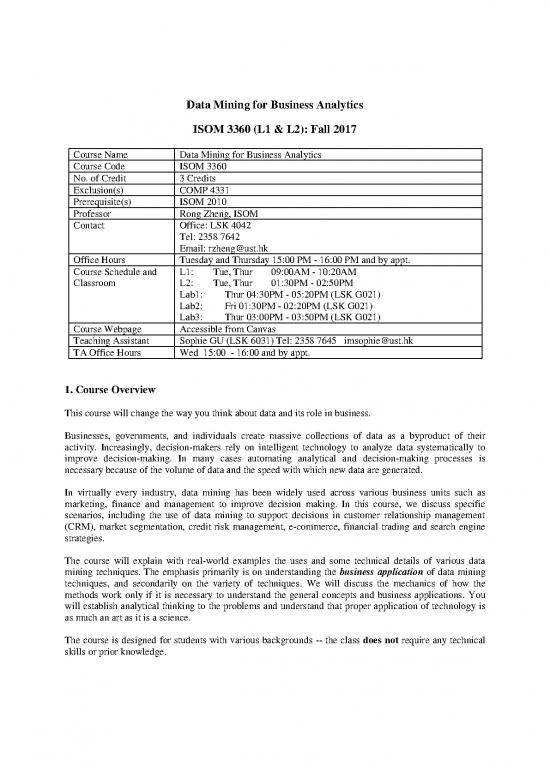 picture1_Data Mining For Business Analytics Pdf 89401 | Isom3360