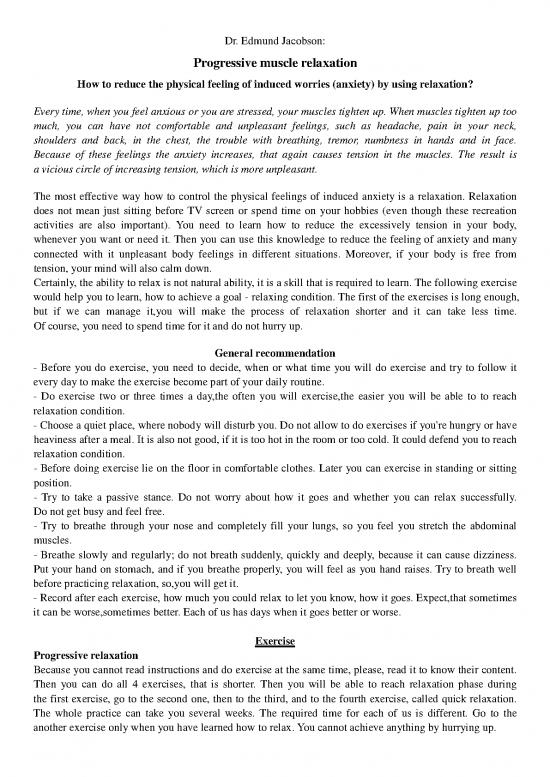 picture Jacobson Progressive Muscle Relaxation Pdf 91050 | Jacobson Progressive Muscle Relaxation Eng
