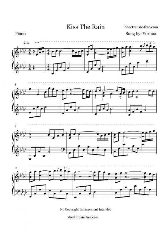 picture_Kiss The Rain Sheet Music Yiruma (sheetmusic Frecom)