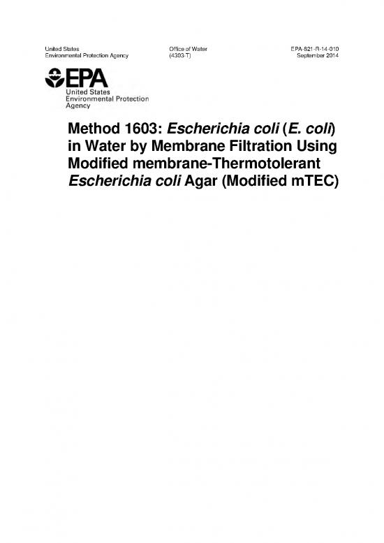 picture1_Membrane Filtration Pdf 89706 | Method 1603 2009