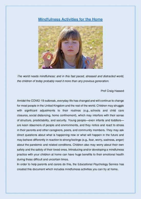 picture1_Therapeutic Community Pdf 90645 | Mindfulness Activities For The Home