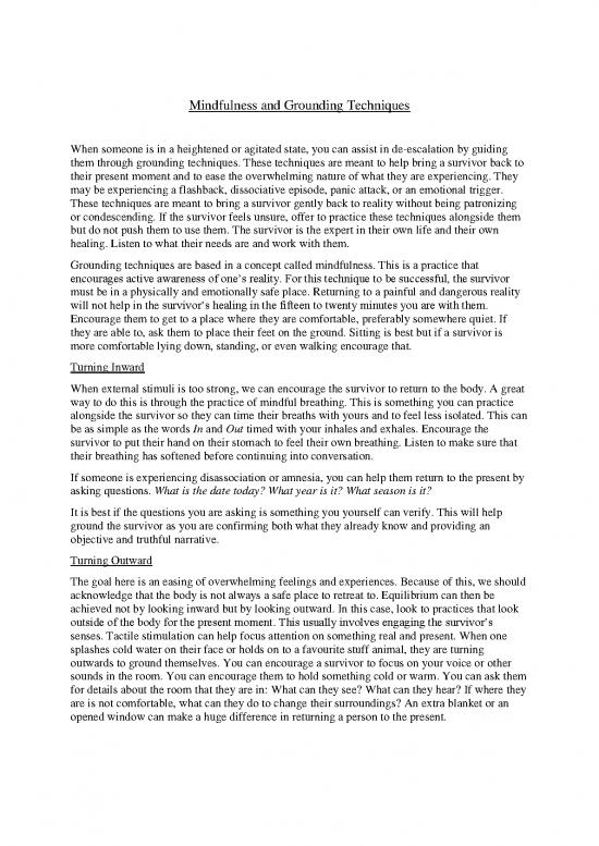 picture Reality Therapy Techniques Pdf 90506 | Mindfulness And Grounding Techniques