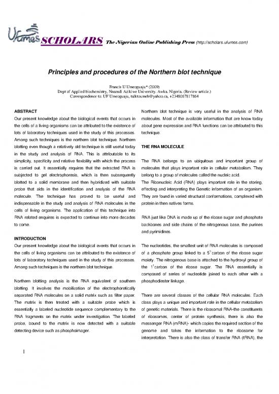 picture_Northern Blotting Pdf 89431 | Northern Blotting