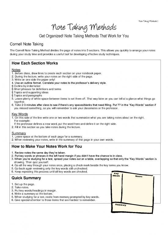 picture_Note Taking Methods Pdf 89565 | Note Taking Methods