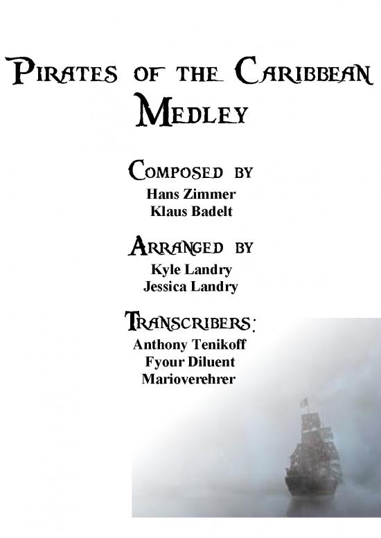 picture1_Piano Pdf 91102 | Pirates Of The Caribbean Medley 1