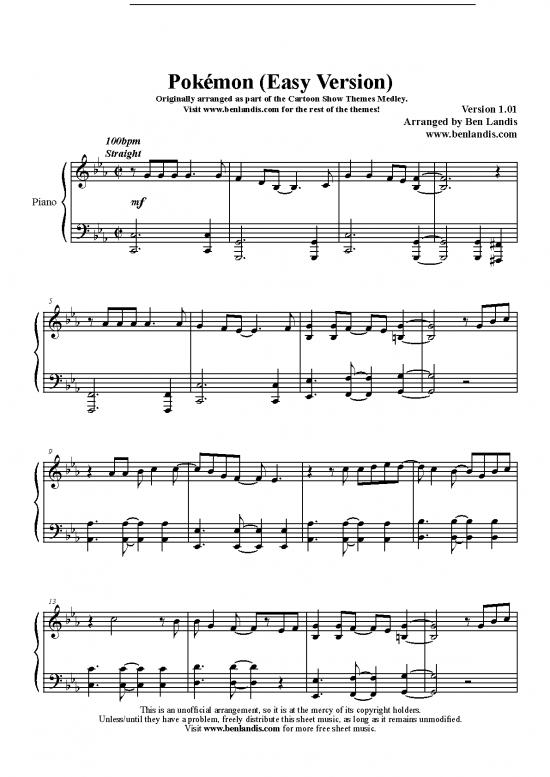 picture1_Piano Pdf 91345 | Pokemon