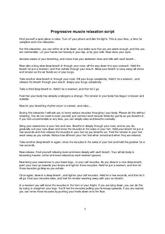 picture1_Progressive Muscle Relaxation Script Pdf 89363 | Progressive Muscle Relaxation Script
