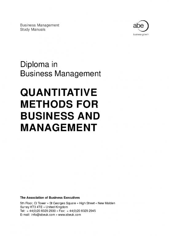 picture1_Study Methods Pdf 90207 | Quantitative Methods For Business And Management