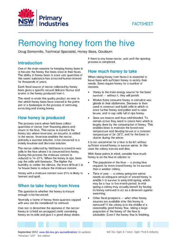 picture_Removing Honey From The Hive