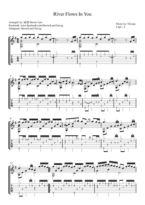 picture Piano Pdf 90652 | River Flows In You