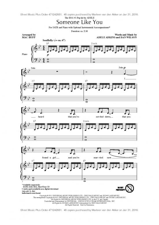 picture1_Music Therapy Pdf 91096 | Someone Like You