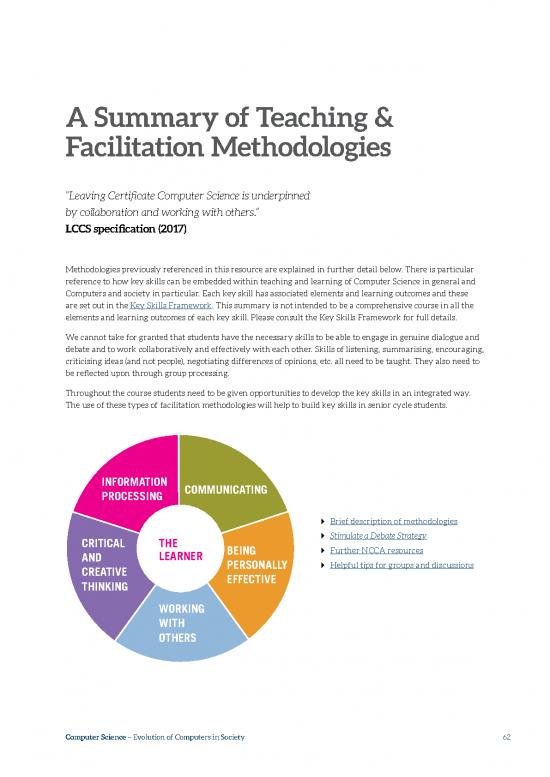picture1_Learning Pdf 89567 | Summary Of Teaching And Facilitation Methodologies