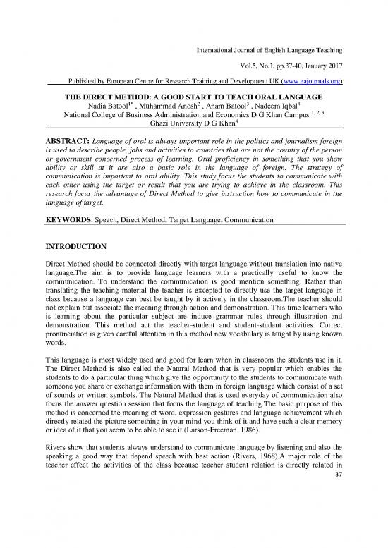 picture Direct Method Of Teaching English Pdf 89632 | The Direct Method A Good Start To Teach Oral Language