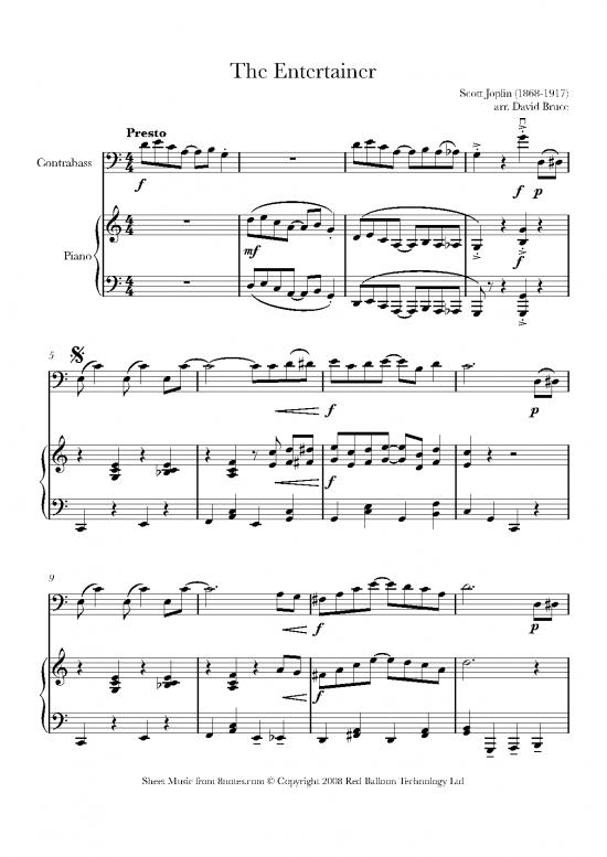 picture Piano Pdf 91704 | The Entertainer