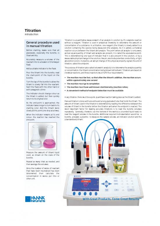 picture_Titration Procedure Pdf 89815 | Titration Introduction