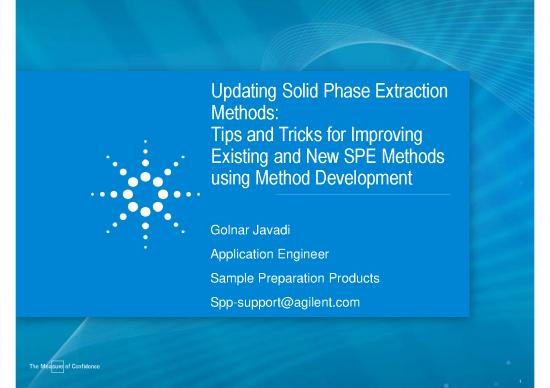 picture_Solid Phase Extraction Pdf 89254 | Updating Solid Phase Extraction  Methods Tips And Tricks For Improving Existing And New Spe Methods Using Method Development