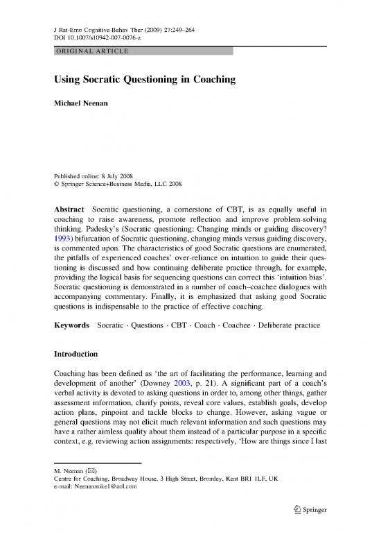 picture_Socratic Questioning Cbt Pdf 91316 | Using Socratic Questioning In Coaching