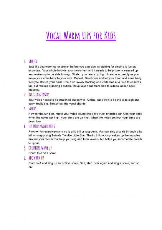 picture1_Therapeutic Exercise Pdf 90232 | Vocal Warm Ups For Kids