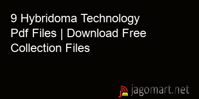 picture 9 Hybridoma Technology Pdf Files | Download Free Collection Files