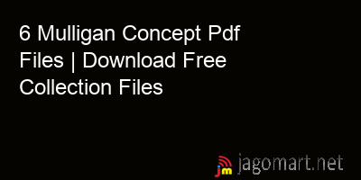 picture 6 Mulligan Concept Pdf Files | Download Free Collection Files