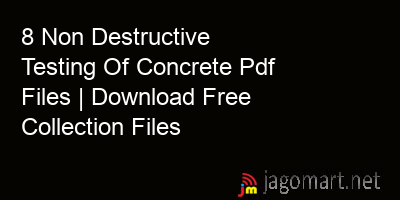 picture 8 Non Destructive Testing Of Concrete Pdf Files | Download Free Collection Files