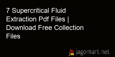 picture 7 Supercritical Fluid Extraction Pdf Files | Download Free Collection Files