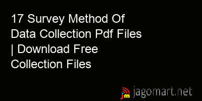 picture_17 Survey Method Of Data Collection Pdf Files | Download Free Collection Files