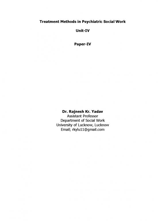 picture Counselling Approaches Pdf 92151 | 202004050627539144rajnesh Yadav Sw Treatment Methods In Psychiatric Social Work