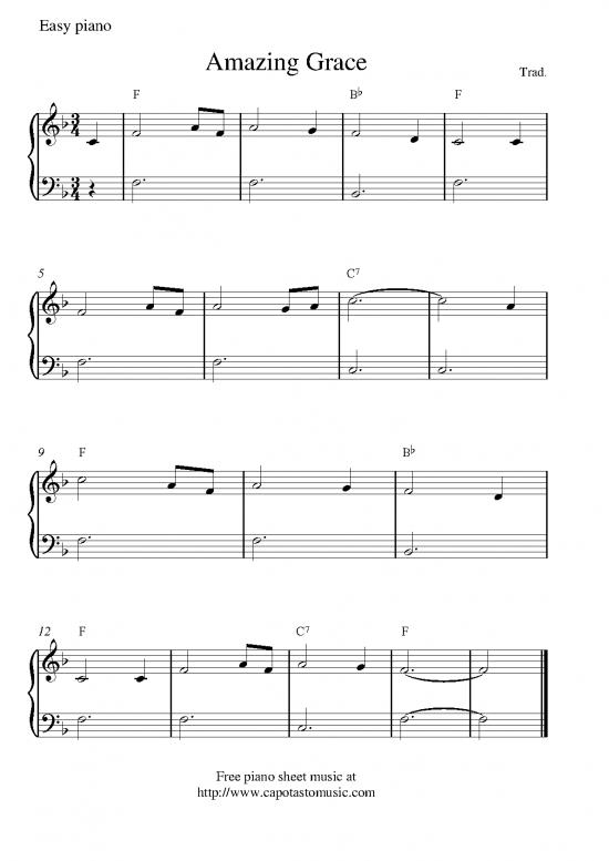picture1_Piano Pdf 91801 | Amazing Grace