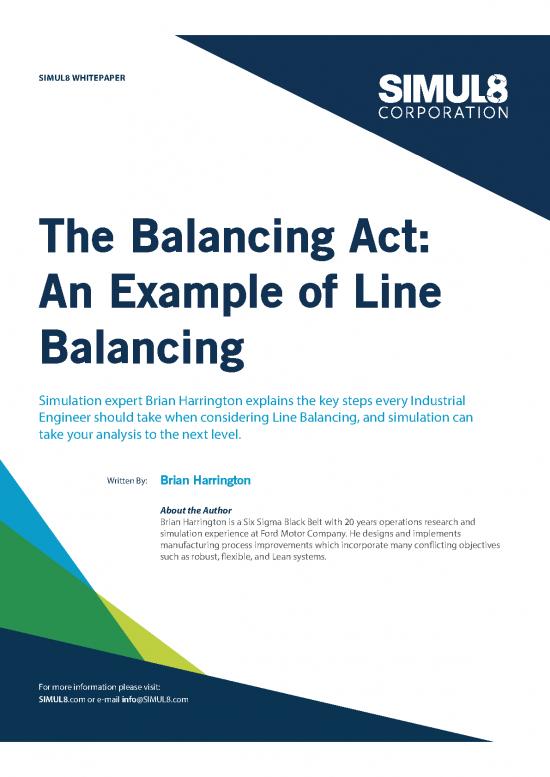 picture1_Play Therapy Pdf 92463 | An Example Of Line Balancing With Simulation