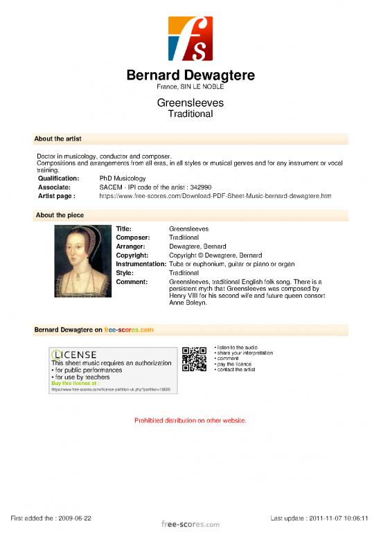 picture1_Piano Pdf 91935 | Anonymous Greensleeves 16280