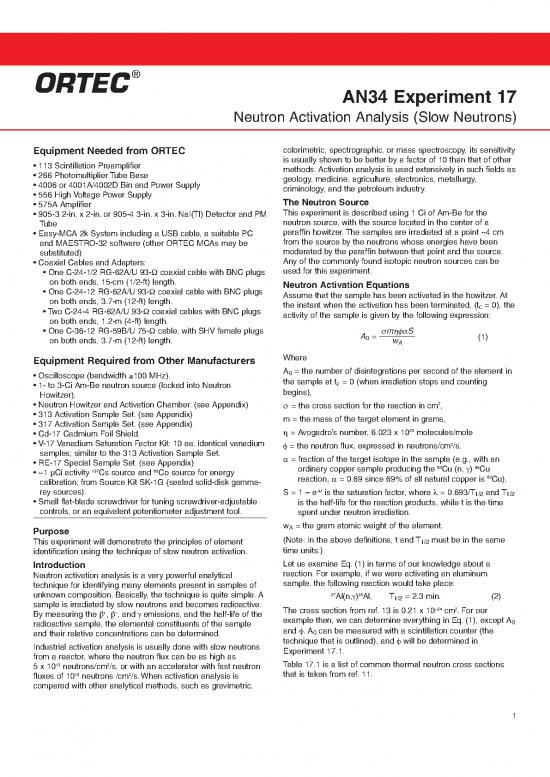 picture1_Medicine Pdf 92939 | Application Note An34 Experiments Nuclear Science Experiment 17