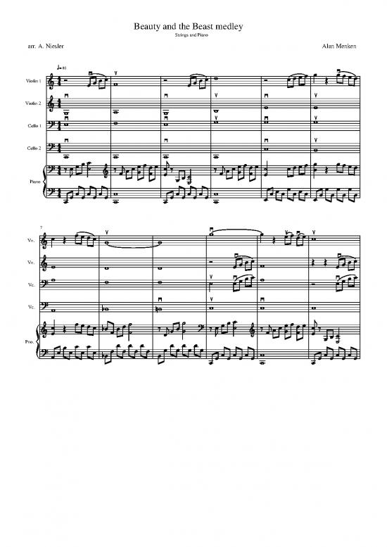 picture_Piano Pdf 94005 | Beauty And The Beast Medley Partytura