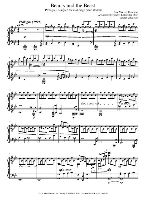 picture_Piano Pdf 93646 | Beauty And The Beast Prologue Piano Sheet Music Pdf