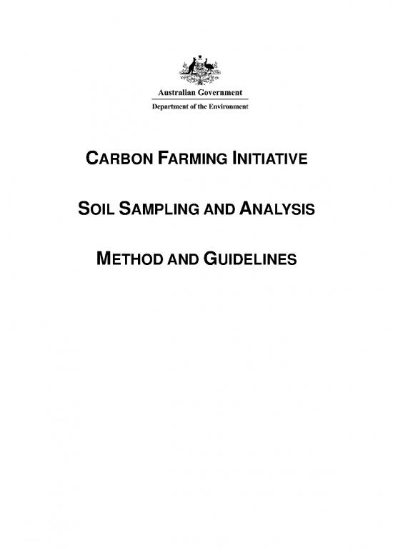 picture1_Farming Pdf 92436 | Carbon Farming Initiative Soil Sampling And Analysis Method Guidelines