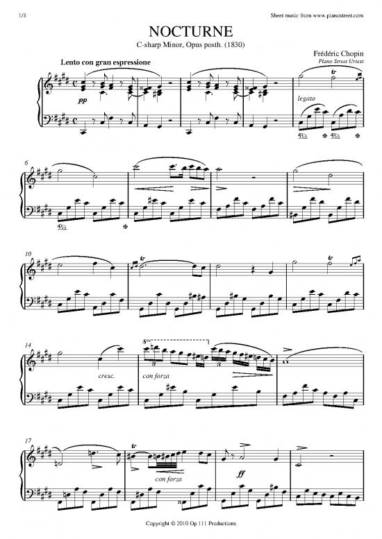 picture1_Piano Pdf 94277 | Chopin Nocturne Csharpminor Psu