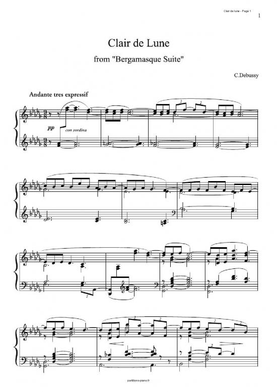 picture_Piano Pdf 92336 | Debussy Clair De Lune
