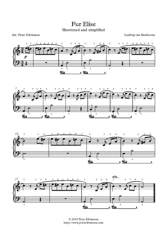 picture1_Fur Elise Pdf 92343 | Fur Elise Easy Piano Sheet Music
