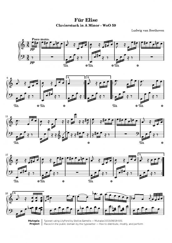 picture1_Fur Elise Pdf 92270 | Fur Elise Woo59 Let