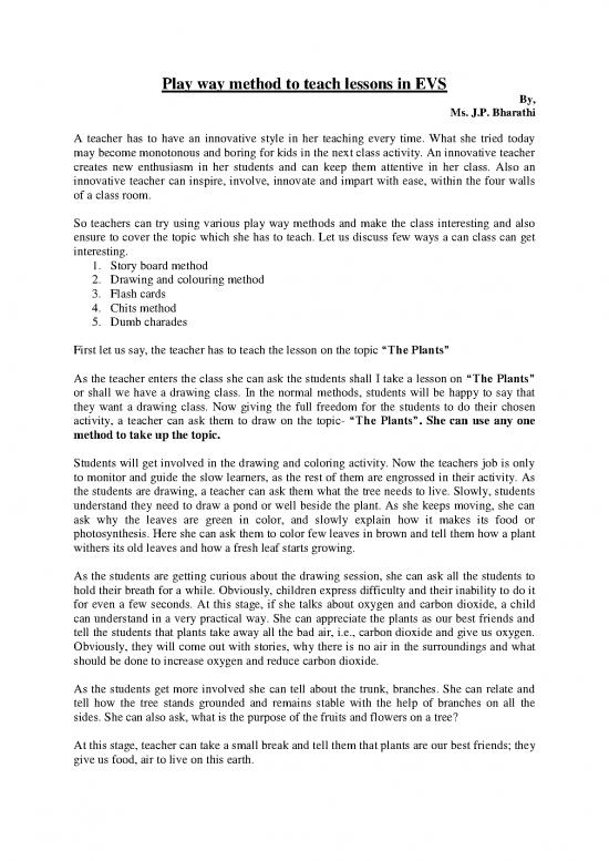 picture Play Way Method Pdf 92102 | Gallery 20180817163852