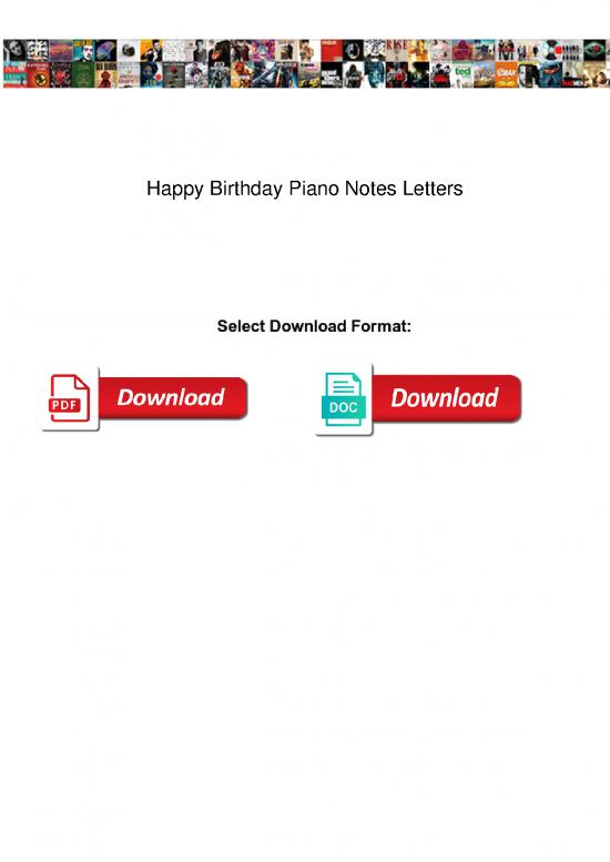 picture1_Piano Pdf 92327 | Happy Birthday Piano Notes Letters