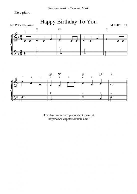 picture1_Piano Pdf 91808 | Happy Birthday To You