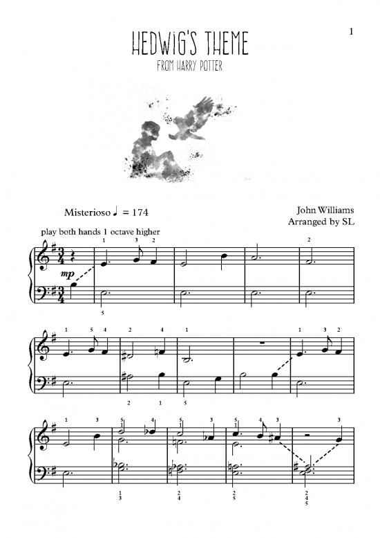 picture1_Play Therapy Pdf 91851 | Harry Potter Hedwigs Theme Easy 3 4 Grade 2b