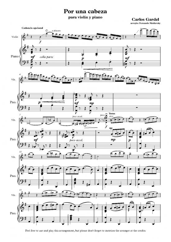 picture_Piano Pdf 93115 | Imslp600032 Pmlp478884 Por Una Cabeza Violin Y Piano
