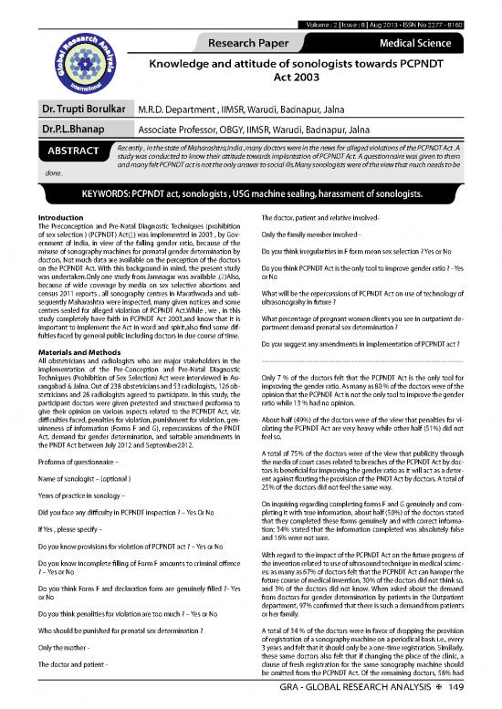 picture Pcpndt Act 2003 92871 | Knowledge And Attitude Of Sonologists Towards Pcpndt Act 2003 August 2013 1599021614 54