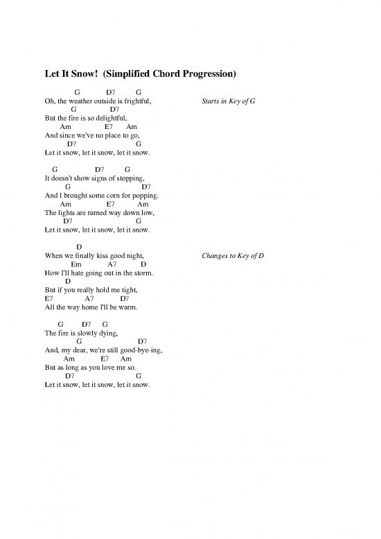 picture1_Let It Snow (in G)