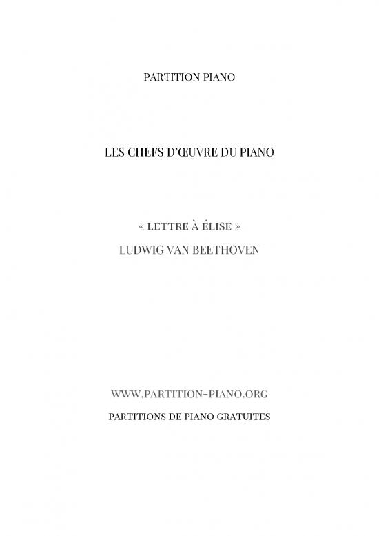 picture1_Piano Pdf 94223 | Lettre A Elise